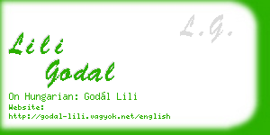 lili godal business card